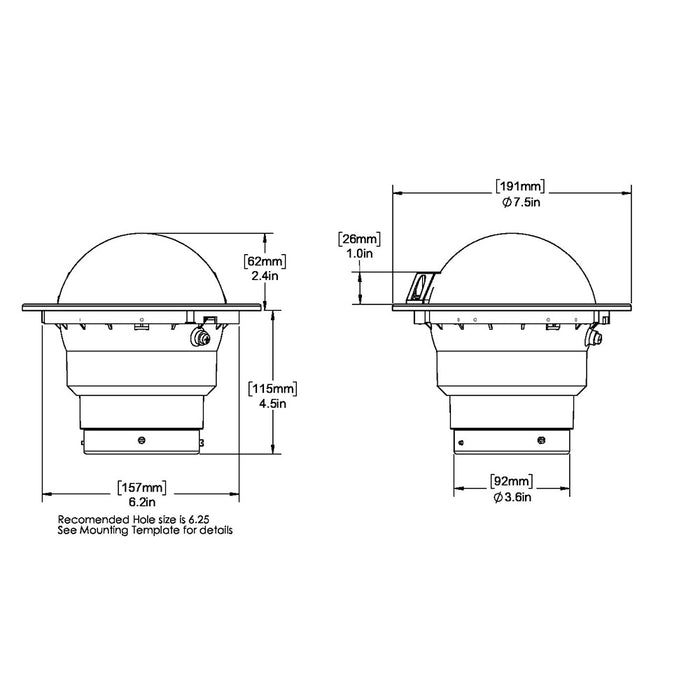 Ritchie SS-5000 SuperSport Compass - Flush Mount - Black [SS-5000]