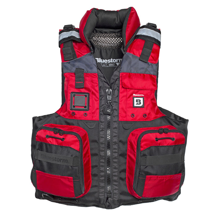 Bluestorm Classic Adult Fishing Life Jacket - Nitro Red - L/XL [BS-70B-RED-L/XL]