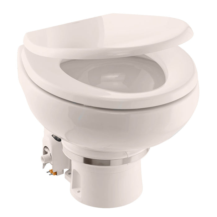 Dometic MasterFlush MF 7120 - Bone - Electric Macerating Toilet w/Orbit Base  Slow Close Seat - Freshwater - 12V [9610007272]