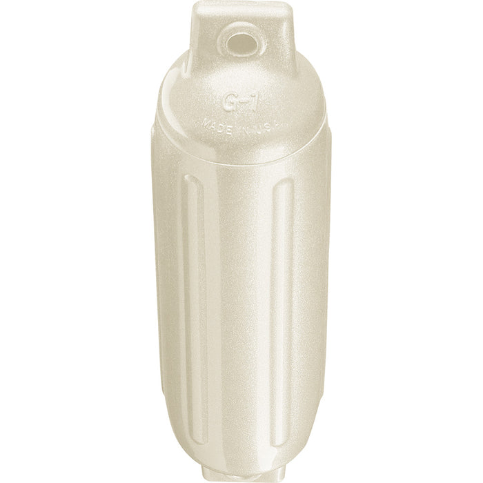 Polyform G-1 Twin Eye Fender 3.5" x 12.8" - Metallic White [G-1 METALLIC WHITE]