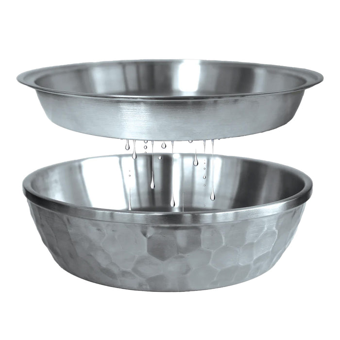 Toadfish Seafood Bowl - 12" - Stainless Steel - 2 Layer Serving Bowl [8073]