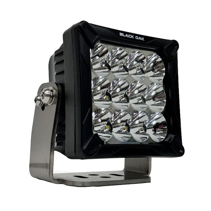Black Oak 4" LED Pod Light - Black Housing - Bracket Mount - 120W - Combo Beam [4C-POD]