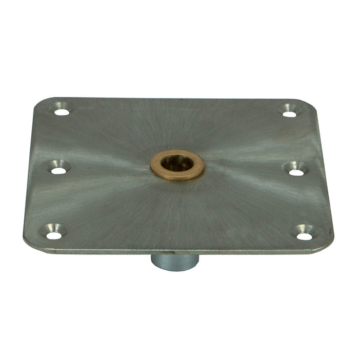 Springfield KingPin Standard Square Steel Base w/Brass - 7"x7" [3620001-B]