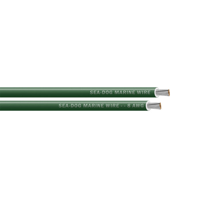 Sea-Dog 8 AWG Green Primary Wire - 1000' [8008049]