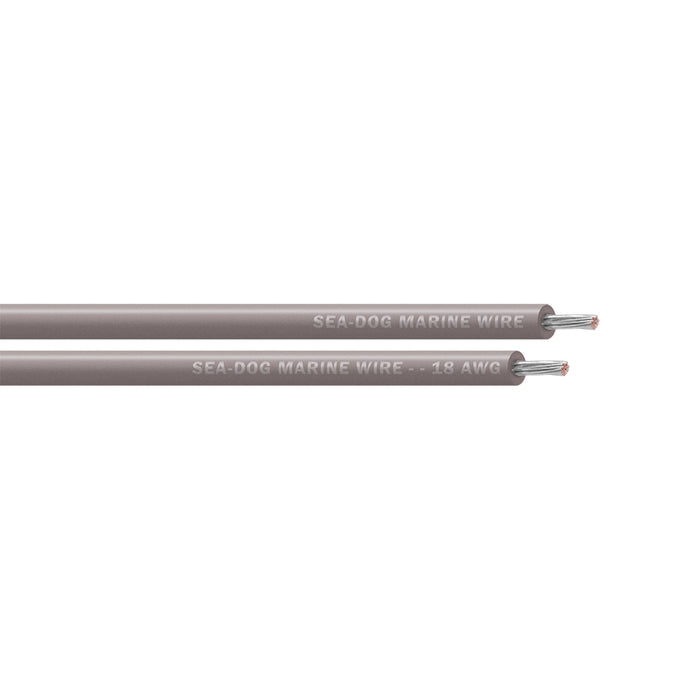 Sea-Dog 18 AWG Grey Primary Wire - 250' [8018114]
