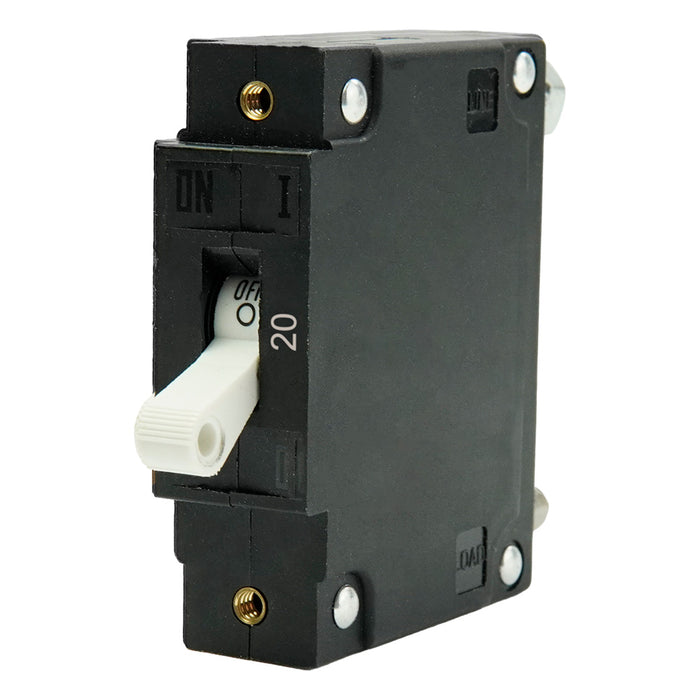 Egis C Series White Toggle Panel Mount Circuit Breaker - Single Pole 20A [3501-020]