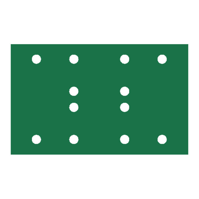 RUPES PROCUT Film Abrasive Sheet 80mm x130mm (3.15" x 5.1") - 12 Holes - P120 Grit *Box of 100pcs [9.45FB120]