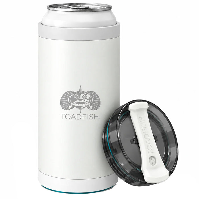 Toadfish SmartGrip 4-in-1 Can Cooler - 12oz - White [1413]