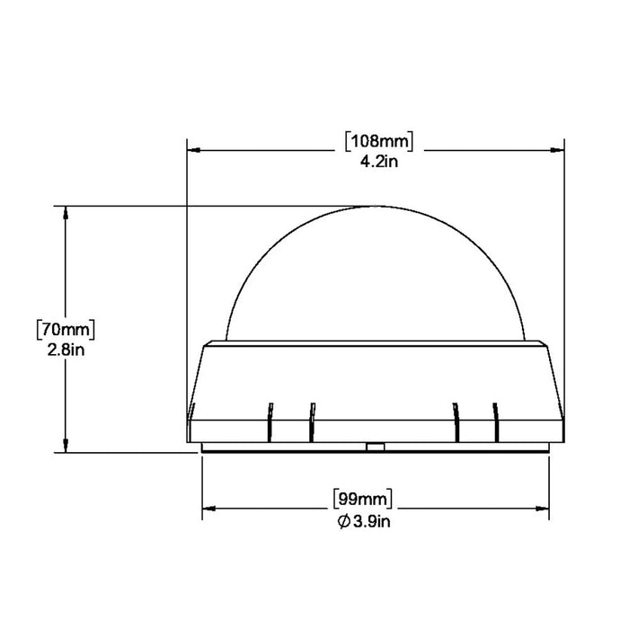 Ritchie XP-99W Kayaker Compass - Surface Mount - White [XP-99W]