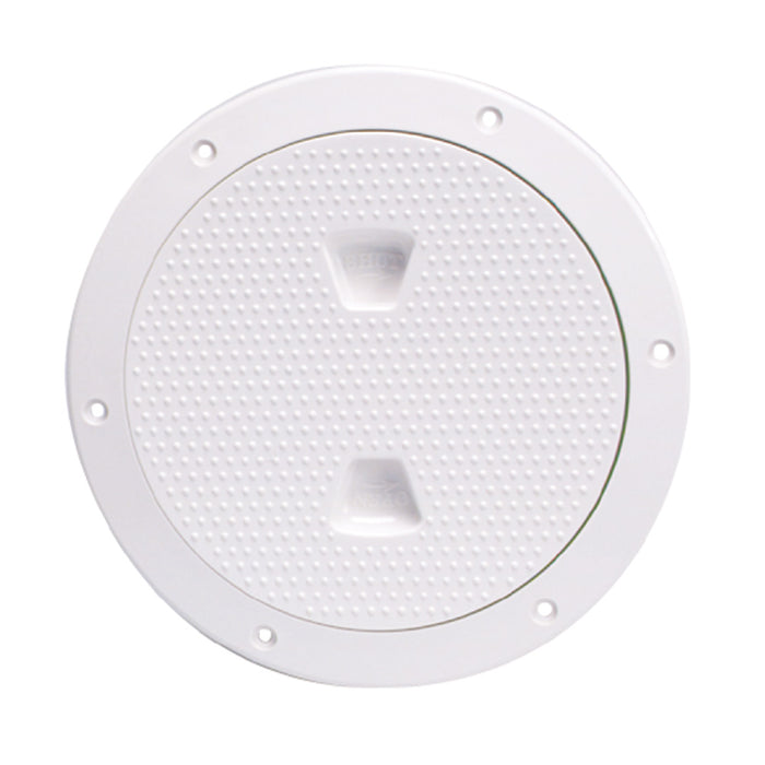 Beckson 6" Non-Skid Screw-Out Deck Plate - White [DP62-W]