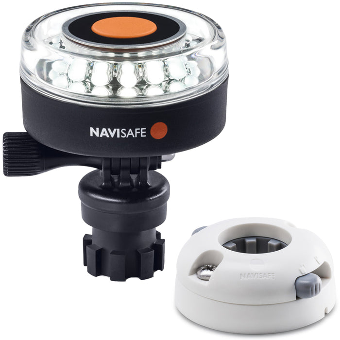 Navisafe Navilight 360 2NM White w/Navimount Base  Horizontal Mount - White [040KIT5]