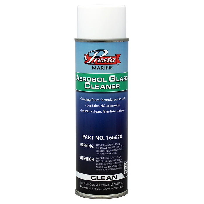 Presta Marine Ammonia Free Aerosol Glass Cleaner - 19oz [166920]