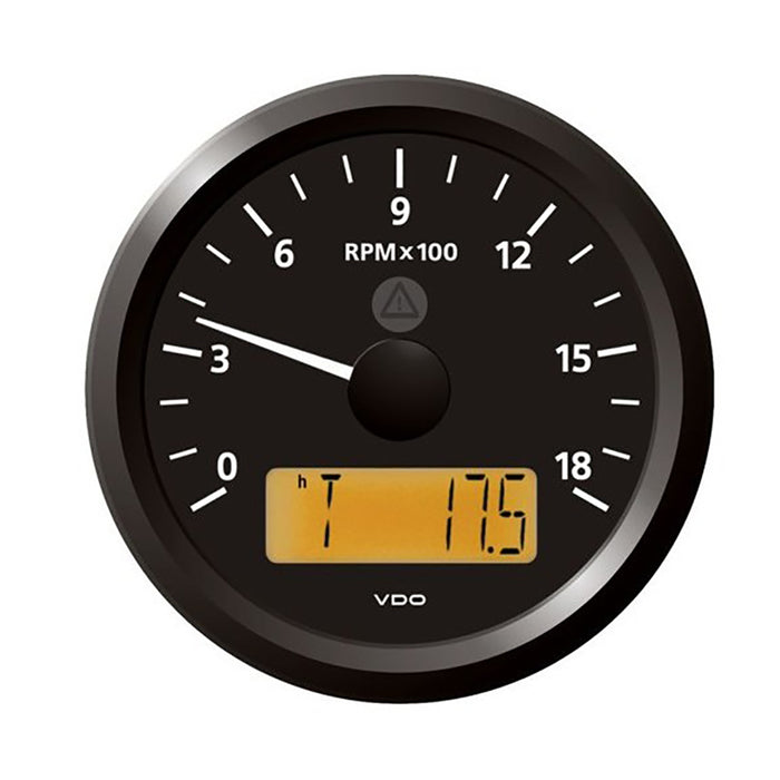 Veratron 3-3/8" (85 mm) ViewLine Tachometer - 0 to 6000 RPM - 8 to 32V - Black Dial  Triangle Bezel [A2C59512350]