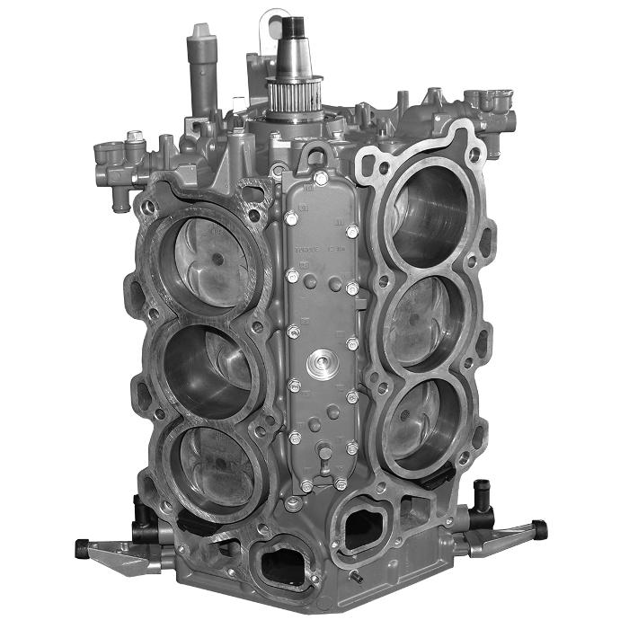 YAMAHA REMAN SHORT BLOCK  225TXR/TUR  4 STROKE 3.3 LITER  6 CYLINDER  2002-2010 - YA-P6F-20-R